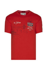 Marškinėliai vyrams Aeronautica Militare 49592-6, raudoni kaina ir informacija | Vyriški marškinėliai | pigu.lt