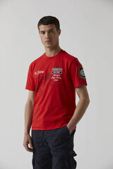 Marškinėliai vyrams Aeronautica Militare 49592-6, raudoni kaina ir informacija | Vyriški marškinėliai | pigu.lt