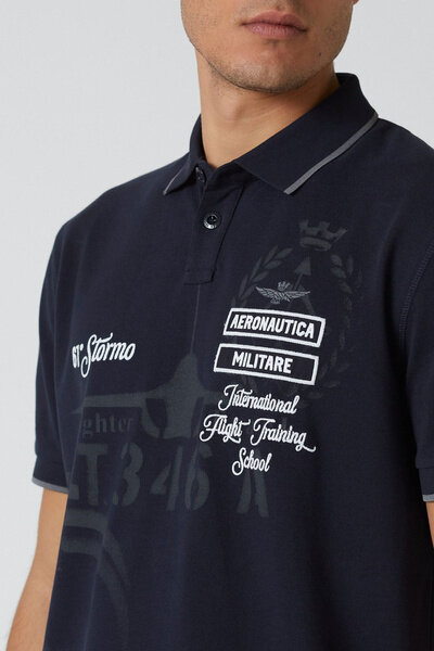 Marškinėliai vyrams Aeronautica Militare 49596-4, juodi kaina ir informacija | Vyriški marškinėliai | pigu.lt