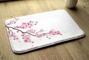 Vonios kilimėlis Japoniškos Vyšnios Gėlės, 75x45 cm kaina ir informacija | Vonios kambario aksesuarai | pigu.lt