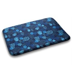 Vonios kilimėlis, mėlynasis koralų rifas, 75x45 cm цена и информация | Аксессуары для ванной комнаты | pigu.lt