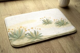 Vonios kilimėlis Augalų Gėlės, 75x45 cm kaina ir informacija | Vonios kambario aksesuarai | pigu.lt