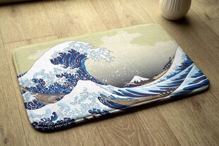 Vonios kilimėlis Kanagawa Didžioji Banga, 75x45 cm kaina ir informacija | Vonios kambario aksesuarai | pigu.lt