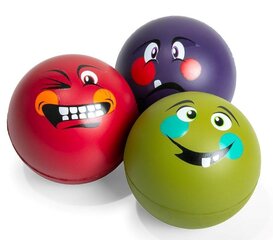 Streso kamuoliukai Gymstick Antistress, 3vnt, įvairių spalvų kaina ir informacija | Masažo reikmenys | pigu.lt