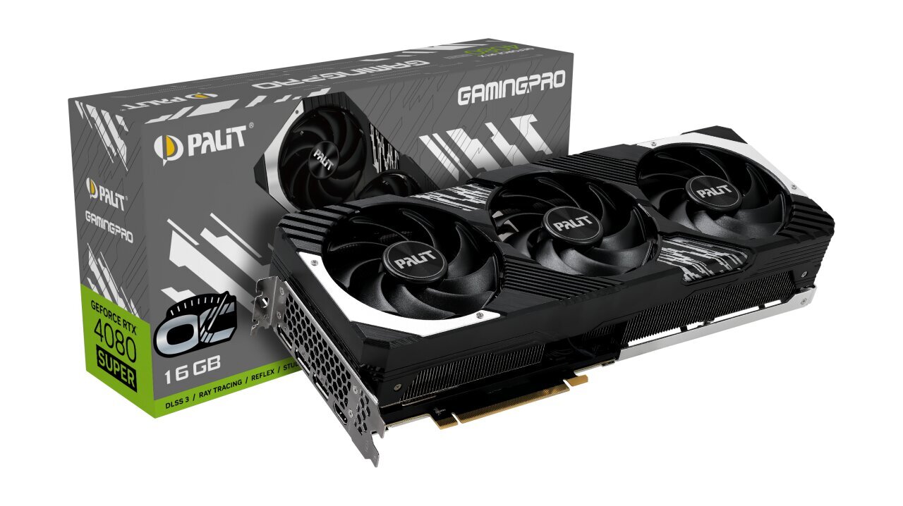 Palit GeForce RTX 4080 Super GamingPro OC (NED408ST19T2-1032A) цена и информация | Vaizdo plokštės (GPU) | pigu.lt