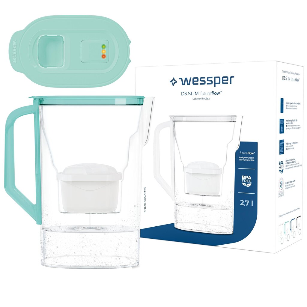 Wessper D3 Slim FutureFlow, 1 vnt. цена и информация | Vandens filtrai | pigu.lt
