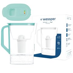 Кувшин Wessper D3 Slim FutureFlow, 2.7 л цена и информация | Фильтры для воды | pigu.lt