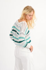 Molly Bracken moteriškas megztinis, žalias kaina ir informacija | Megztiniai moterims | pigu.lt