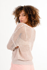 Molly Bracken moteriškas megztinis, smėlio spalvos kaina ir informacija | Megztiniai moterims | pigu.lt
