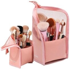 Футляр для кистей для макияжа F32, розовый цена и информация | Кисти для макияжа, спонжи | pigu.lt
