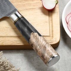 Vinox peilis Damascus Santoku, 17 cm kaina ir informacija | Peiliai ir jų priedai | pigu.lt