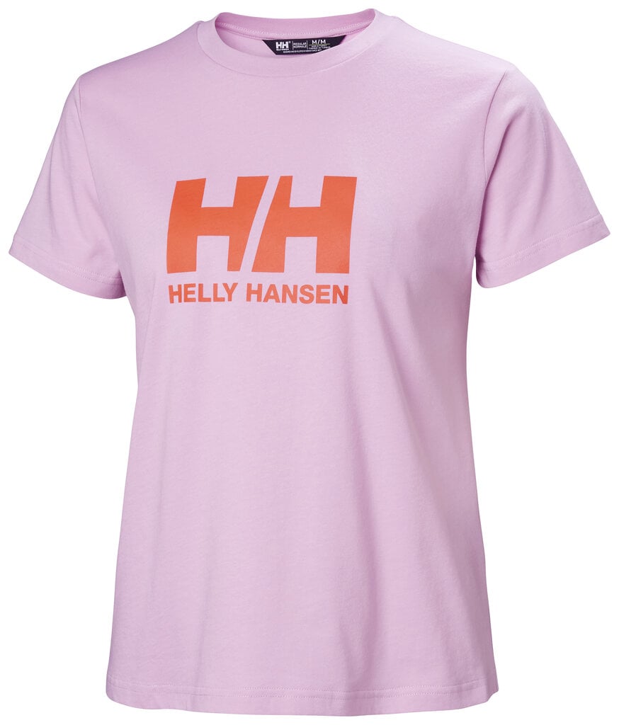 Helly Hansen moteriški marškinėliai HH LOGO, rožiniai kaina ir informacija | Marškinėliai moterims | pigu.lt