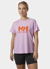 Helly Hansen moteriški marškinėliai HH LOGO, rožiniai kaina ir informacija | Marškinėliai moterims | pigu.lt