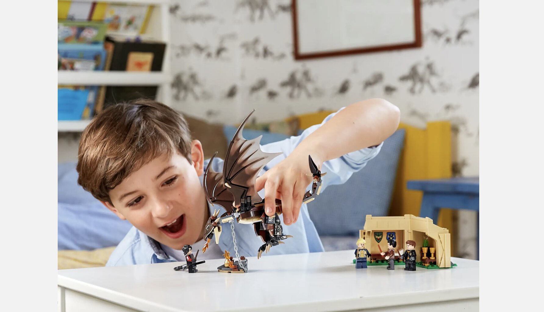 75946 LEGO® Harry Potter Vengrijos ragauodegio burtų trikovės iššūkis kaina ir informacija | Konstruktoriai ir kaladėlės | pigu.lt