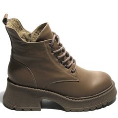Женские кожаные полусапоги Ompero 250431, коричневый цена и информация | Женские ботинки | pigu.lt