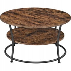 Кофейный столик для гостиной 80 см в деревенском стиле цена и информация | Журнальные столы | pigu.lt