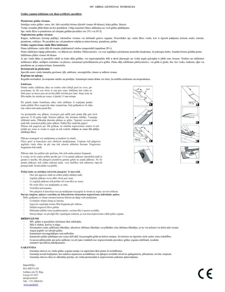 Kvarcinės vinilo plytelės SPC Aero 4213, 34 klasė, IXPE, click, 177,8 x 1219,2 mm x 5 mm kaina ir informacija | Grindų plytelės | pigu.lt