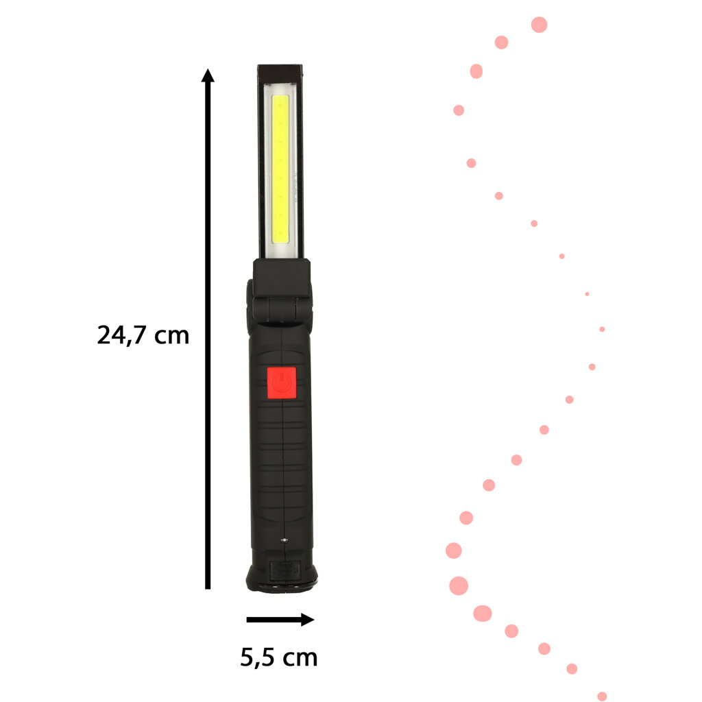 Įkraunamas magnetinis LED žibintas meistrui цена и информация | Žibintuvėliai, prožektoriai | pigu.lt