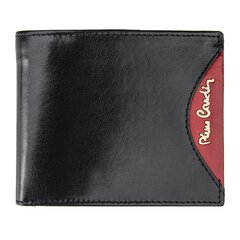 Vyriška piniginė Pierre Cardin TILAK29 8824 RFID - Juoda, raudona kaina ir informacija | Vyriškos piniginės, kortelių dėklai | pigu.lt