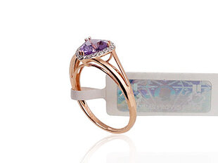 Auksinis žiedas su deimantais moterims Diamond Sky „Princess III“ DS00G790 kaina ir informacija | Žiedai | pigu.lt