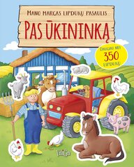 Mano margas lipdukų pasaulis. Pas ūkininką kaina ir informacija | Spalvinimo knygelės | pigu.lt