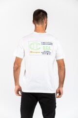 Marškinėliai vyrams Champion 217210-WW001, balti kaina ir informacija | Vyriški marškinėliai | pigu.lt