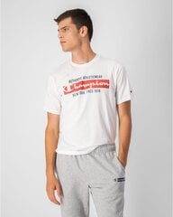 Marškinėliai vyrams Champion 217997-WW001, balti kaina ir informacija | Vyriški marškinėliai | pigu.lt