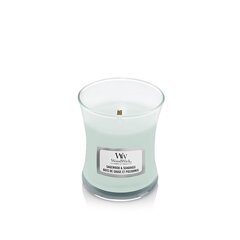 WoodWick Kvapiųjų žvakių vaza "Sagewood" - jūros žolė 85 g цена и информация | Подсвечники, свечи | pigu.lt