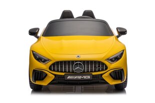 Dvivietis vaikiškas elektromobilis Mercedes AMG SL63, geltonas kaina ir informacija | Elektromobiliai vaikams | pigu.lt