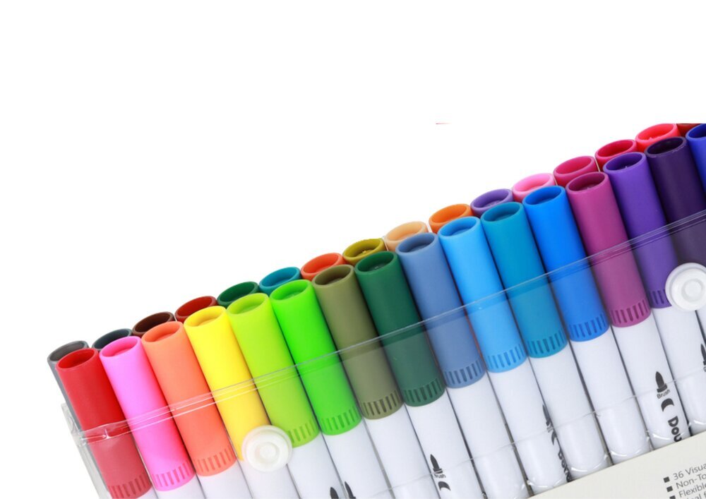 Dvipusių rašiklių rinkinys, 48 spalv. цена и информация | Piešimo, tapybos, lipdymo reikmenys | pigu.lt