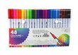 Dvipusių rašiklių rinkinys, 48 spalv. цена и информация | Piešimo, tapybos, lipdymo reikmenys | pigu.lt