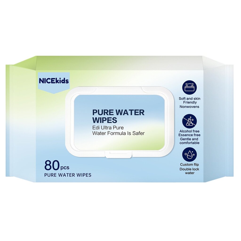 Vaikiškos servetėlės NiceKids Pure Water, 6 x 80 vnt kaina ir informacija | Kosmetika vaikams ir mamoms | pigu.lt