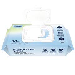 Vaikiškos servetėlės NiceKids Pure Water, 12 x 80 vnt цена и информация | Косметика для мам и детей | pigu.lt