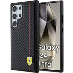 Ferrari FEHCS24LN3DUR S24 Ultra S928 czarny|black hardcase Carbon Printed Line цена и информация | Чехлы для телефонов | pigu.lt