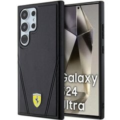 Ferrari FEHMS24LP3BAK S24 Ultra S928 czarny|black hardcase Hot Stamp V Lines MagSafe цена и информация | Чехлы для телефонов | pigu.lt