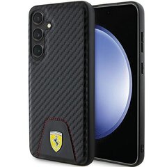 FerrariFEHCS24MN3PUK S24+ S926 czarny|black hardcase Carbon Stitched Bottom цена и информация | Чехлы для телефонов | pigu.lt