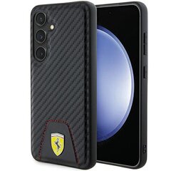 FerrariFEHCS24SN3PUK S24 S921 czarny|black hardcase Carbon Stitched Bottom цена и информация | Чехлы для телефонов | pigu.lt