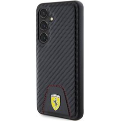 FerrariFEHCS24SN3PUK S24 S921 czarny|black hardcase Carbon Stitched Bottom цена и информация | Чехлы для телефонов | pigu.lt