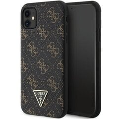 Guess GUHCN61PG4GPK iPhone 11 | Xr 6,1" czarny|black hardcase 4G Triangle Metal Logo цена и информация | Чехлы для телефонов | pigu.lt