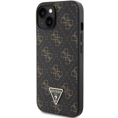 Guess GUHCP15MPG4GPK iPhone 15 Plus | 14 Plus 6.7" czarny|black hardcase 4G Triangle Metal Logo цена и информация | Чехлы для телефонов | pigu.lt