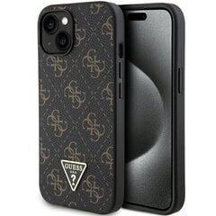 Guess GUHCP15MPG4GPK iPhone 15 Plus | 14 Plus 6.7" czarny|black hardcase 4G Triangle Metal Logo цена и информация | Чехлы для телефонов | pigu.lt