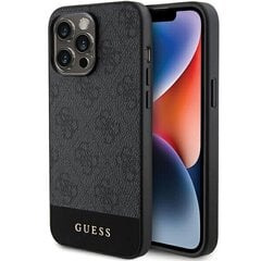 Guess GUHCP15XG4GLGR iPhone 15 Pro Max 6.7" szary|grey hardcase 4G Stripe Collection цена и информация | Чехлы для телефонов | pigu.lt