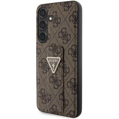 Guess GUHCS24SPGS4TDW S24 S921 brązowy|brown hardcase Grip Stand 4G Triangle Strass цена и информация | Чехлы для телефонов | pigu.lt