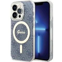 Guess GUHMP15LH4STB iPhone 15 Pro 6.1" niebieski|blue hardcase IML 4G MagSafe цена и информация | Чехлы для телефонов | pigu.lt