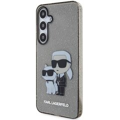 Karl Lagerfeld KLHCS24MHNKCTGK S24+ S926 czarny|black hardcase Glitter Karl&Choupette цена и информация | Чехлы для телефонов | pigu.lt