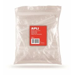 Užspaudžiami permatomi maišeliai Apli, 255 x 355 mm, 100 vnt цена и информация | Kanceliarinės prekės | pigu.lt
