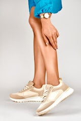 Laisvalaikio batai moterims 8124, smėlio spalvos цена и информация | Спортивная обувь, кроссовки для женщин | pigu.lt