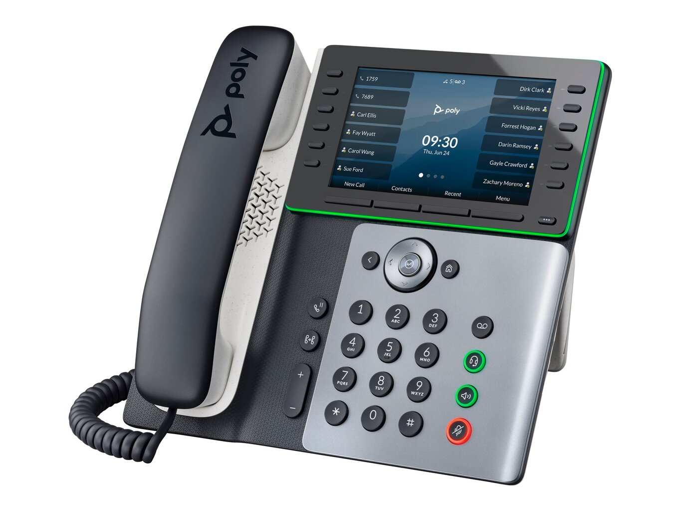 Проводные HP Poly Edge E500 IP Phone цена | pigu.lt