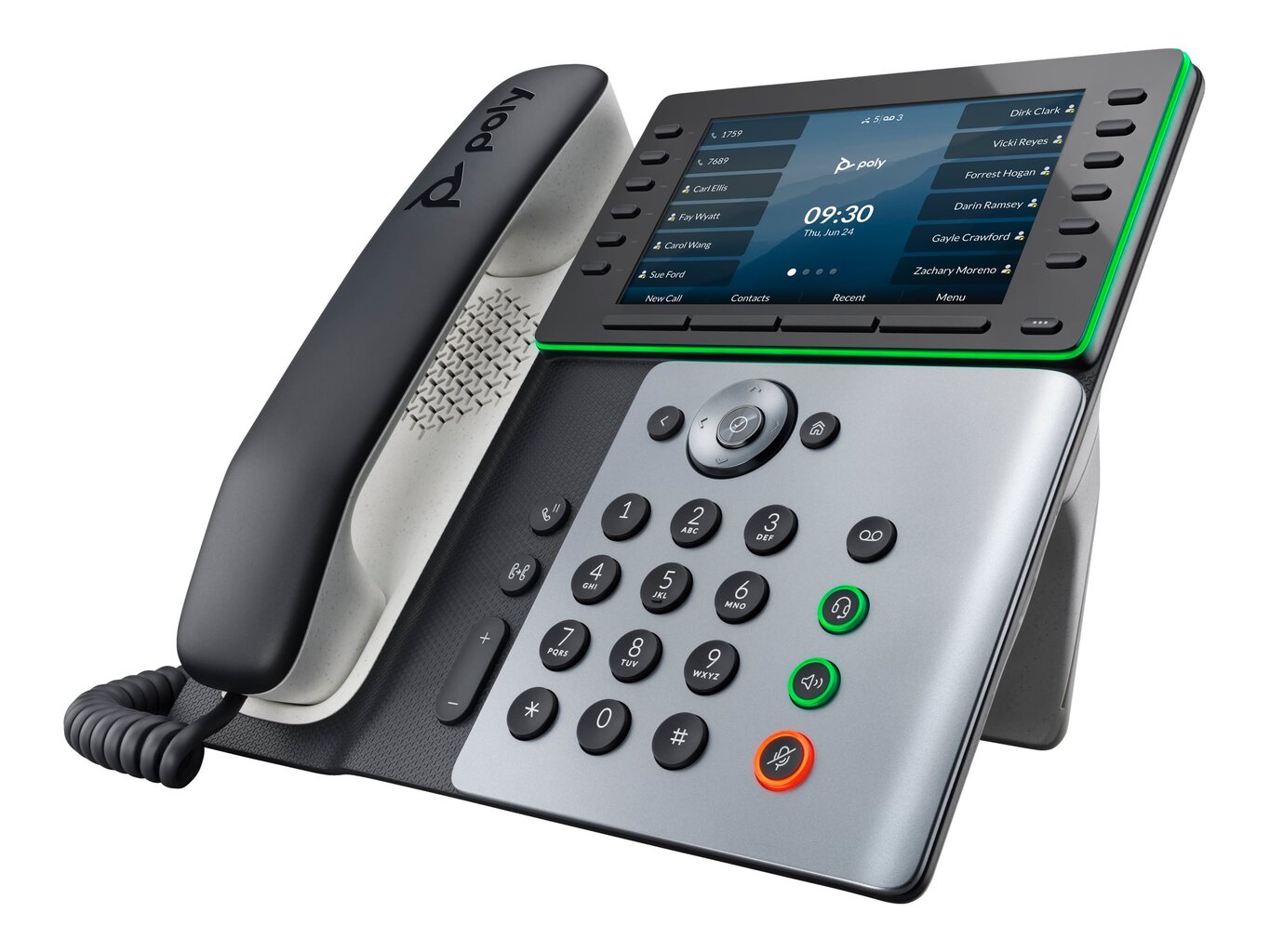 Проводные HP Poly Edge E500 IP Phone цена | pigu.lt