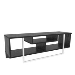 TV stovas Asir, 120x35,2x40,2 cm, juodas/baltas kaina ir informacija | TV staliukai | pigu.lt